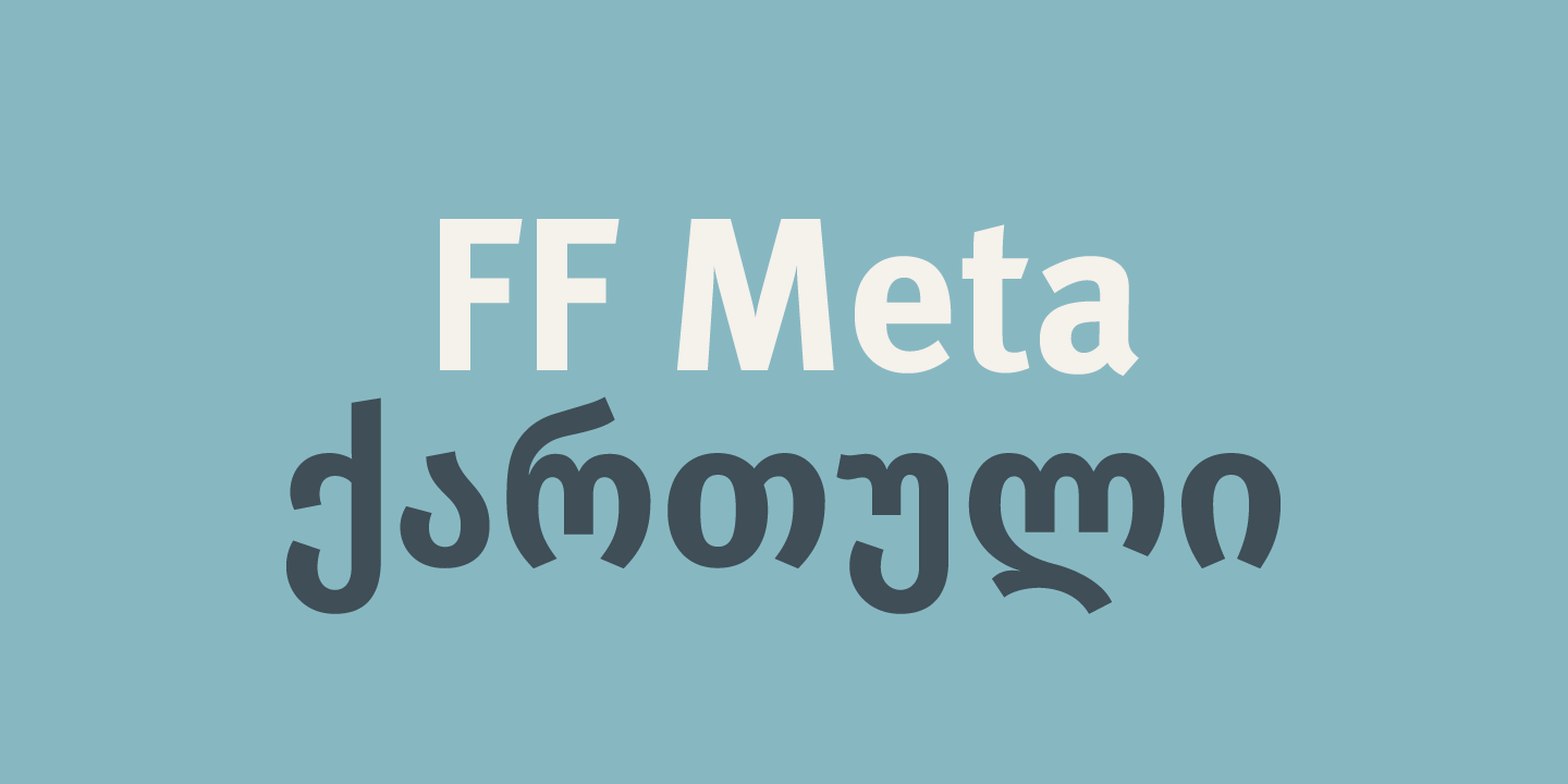 FF Meta Georgian Font